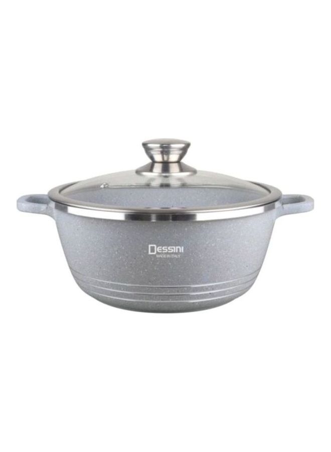 Granite Casserole Cooking Pot With Lid Gray 44cm - pnsku/N43746057A/45/_/1739788622/f399d875-08ce-4c48-9682-01c6b530a784