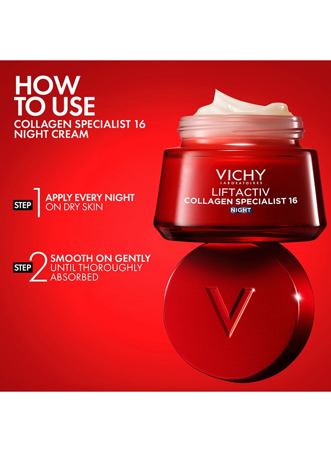 فيشي ليفت اكتيف كولاجين سبيشيليست كريم الليل لمقاومة التجاعيد و شد البشرة 50ملليلتر - Image 4