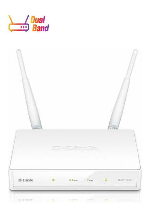 Systems Wireless AC1200 Simultaneous Wave 2 Dual Band, 1 x Gigabit Ethernet LAN, MU-MIMO Technology, Flexible Deployment Options, Range Extender/Access Point | DAP-1665 White