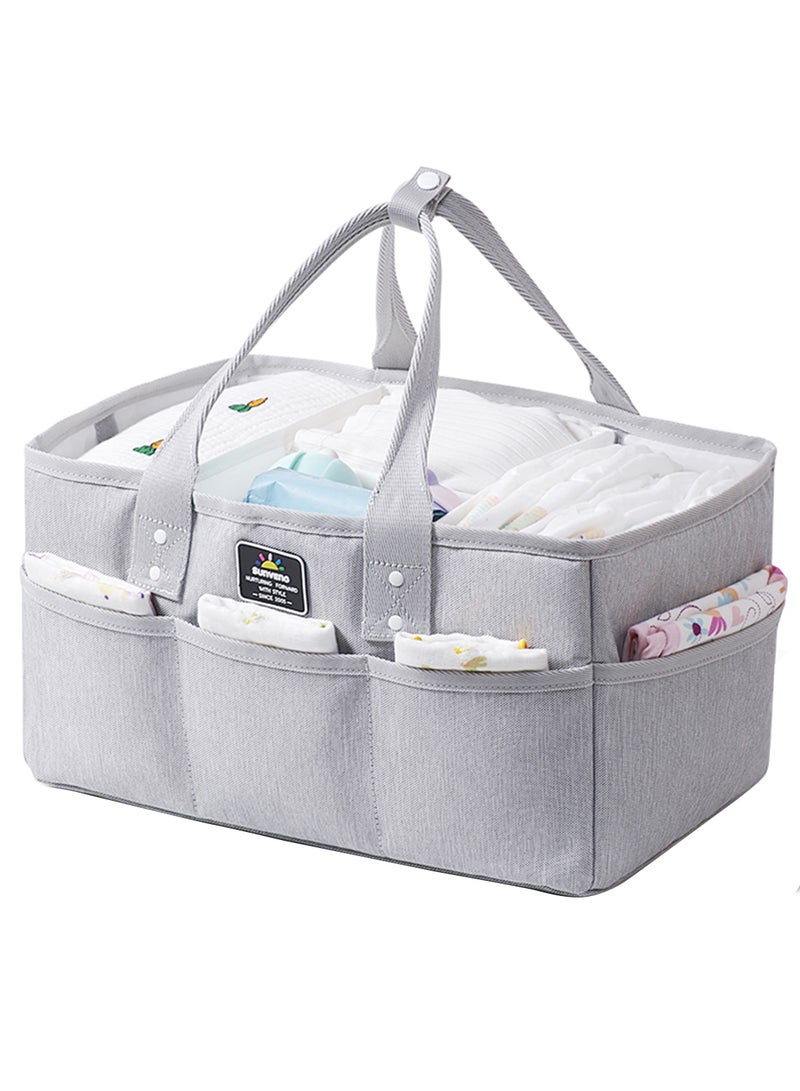Sunveno Organizer - Diaper Caddy - Grey - Image 1