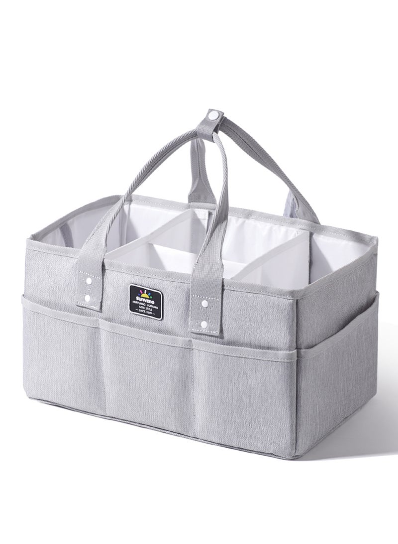Sunveno Organizer - Diaper Caddy - Grey - Image 4