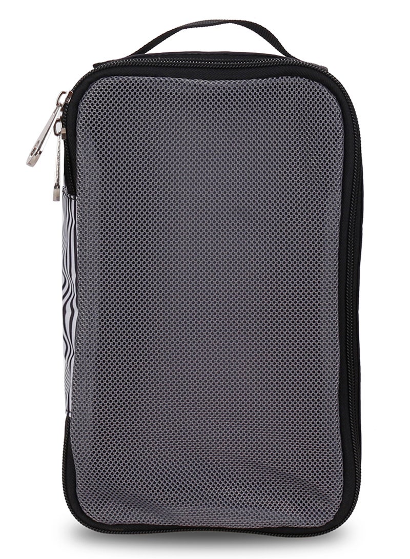 Little Story - Set Of 6 Baby Diaper Bag With Hooks And Nappy Changing Mat - Black Black - Image 1