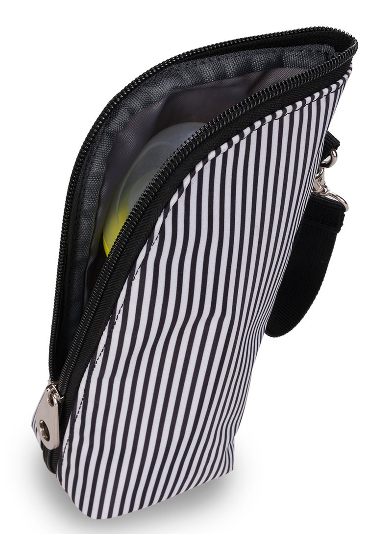 Little Story - Set Of 6 Baby Diaper Bag With Hooks And Nappy Changing Mat - Black Black - Image 1
