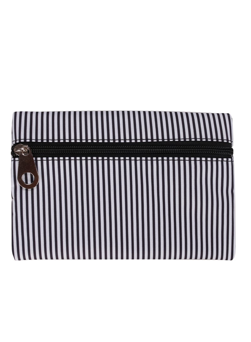 Little Story - Set Of 6 Baby Diaper Bag With Hooks And Nappy Changing Mat - Black Black - Image 1