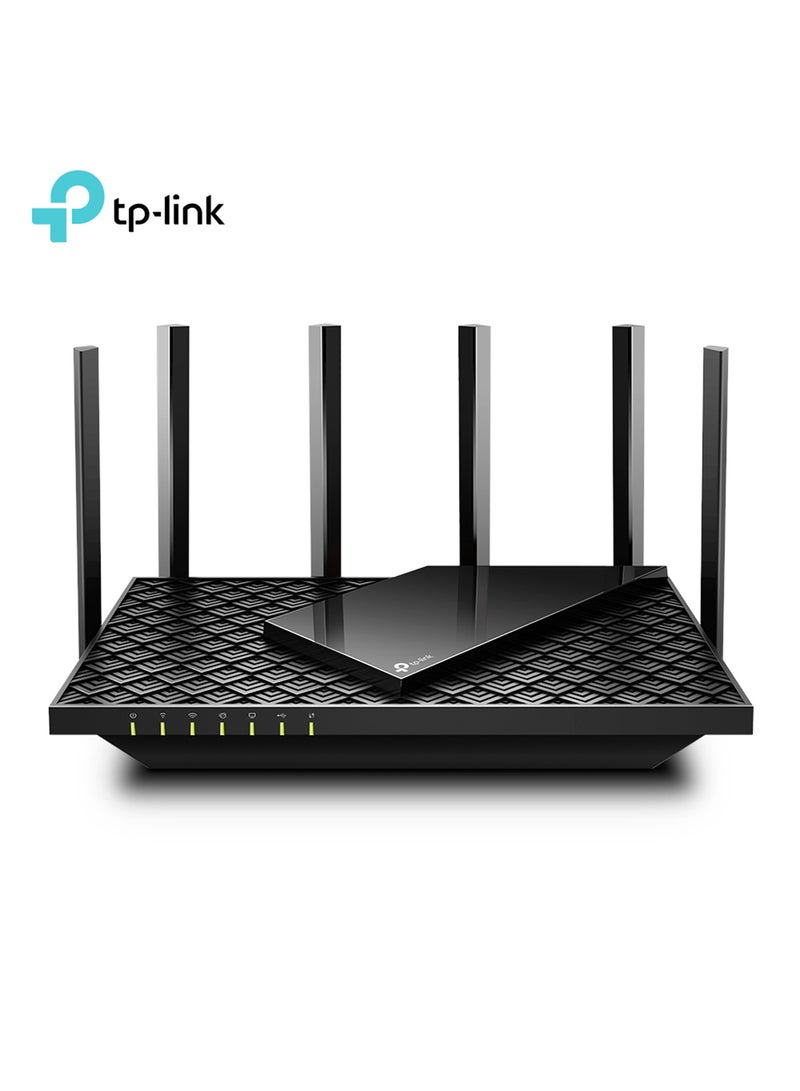 TP-LINK Dual Band 6 Stream Gigabit Wi-Fi 6 Router Archer AX73 AX5400 Black  - Image 1