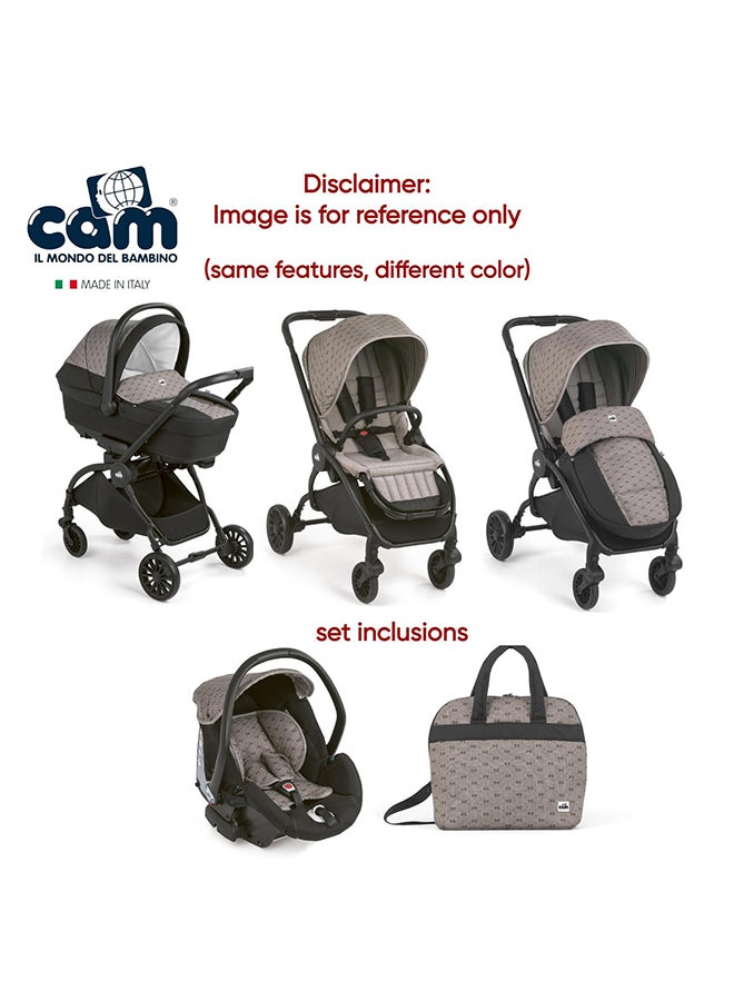 Cam عربة أطفال - أزرق/أسود - Image 2