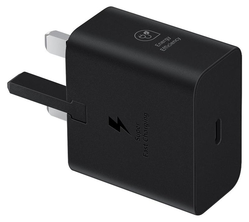 سامسونج محول سفر بقدرة 25 وات (شحن فائق السرعة وبدون كابل USB) أسود - Image 1