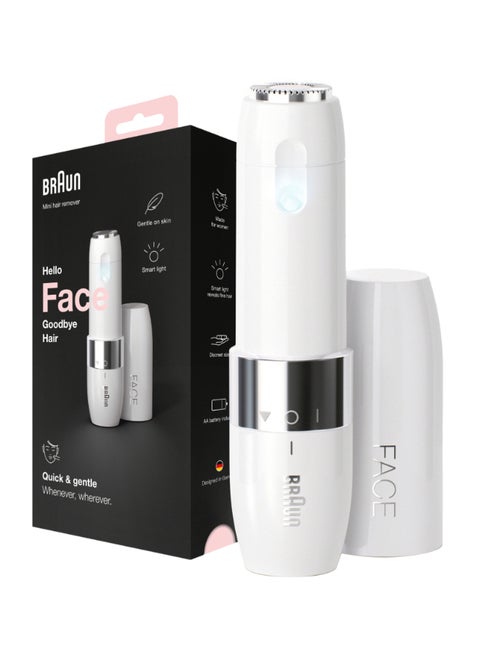 Face Mini Hair Remover Fs1000, Electric Facial Hair Removal For Women White