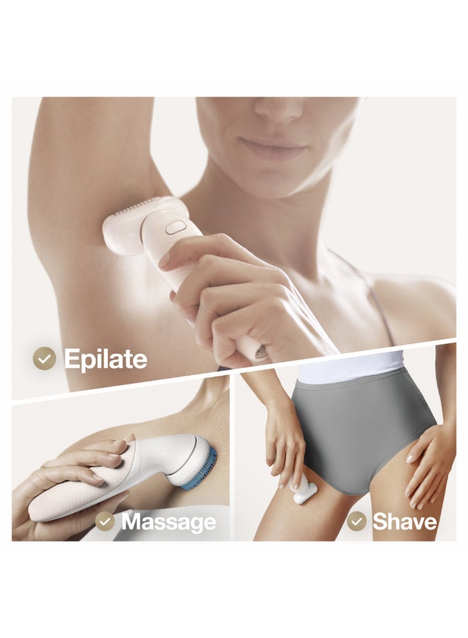 BRAUN - Silk-Epil 9 Flex Beauty Set, Ses 9010 3D, White White - Image 1