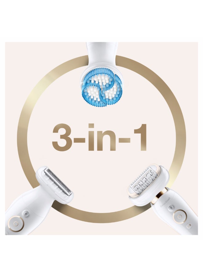 BRAUN - Silk-Epil 9 Flex Beauty Set, Ses 9010 3D, White White - Image 1