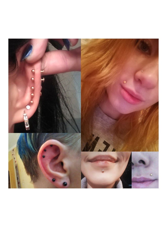 20-Piece Body Piercing Jewelry Kit - Image 3