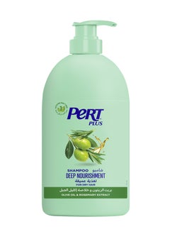 PERT PLUS Deep Nourishment Shampoo for Dry Hair with Olive Oil and Rosemary Extract Multicolour 1000ml  - Image 1