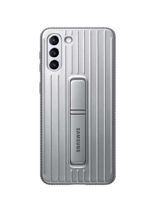 Samsung Protective Standing Cover For Samsung Galaxy S21+ 5G silver - Image 1