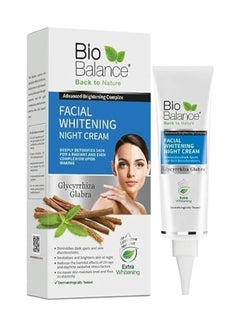 Bio Balance Facial Whitening Night Cream, Infused With Glycyrrhiza Glabra White 55ml  - Image 1