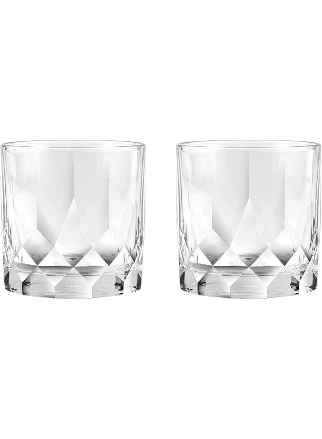 Ocean Connexion Double Rock Glass, 350 Ml, Set of 2, P0280702, Rock Glass, Double Rock Glass, Lowball Glass, Water Glass, Whiskey Glass, Whisky Glass, Old Fashioned Glass, Scotch Glass Clear - Image 1