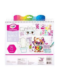 Creations Sticker By Number Art Set - Create Art With Stickers Set For Kids 27.94x26.67x1.27cm