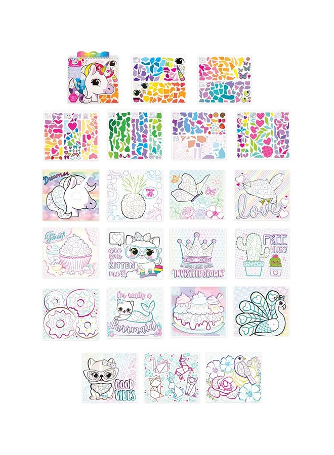 Crayola - Creations Sticker By Number Art Set - Create Art With Stickers Set For Kids 27.94x26.67x1.27cm - Image 1
