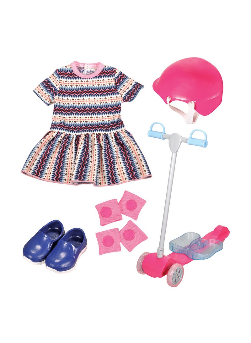 Lotus Dream Hearts Scooter And Helmet Set For Fashion Dolls 21.5 x 8 x 43cm - Image 1