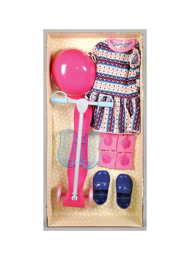 Lotus Dream Hearts Scooter And Helmet Set For Fashion Dolls 21.5 x 8 x 43cm - Image 3