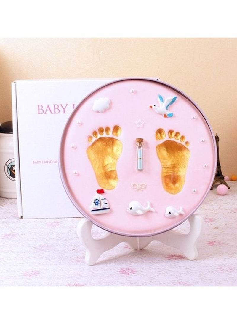 Generic - High Quality Mud Cartoon Design Newborn Footprint Kit With Easy No-Bake Drying For Kids - Image 1