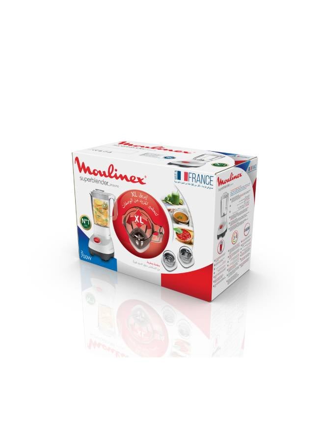 Moulinex - Super Blender With Grinder And Grater, 2 L 700 W LM207125 White - Image 1