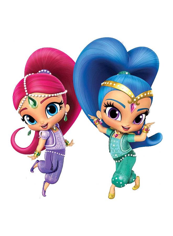أمسكان مجموعة تيجان ورقية بتصميم مستوحى من مسلسل "Shimmer & Shine" مكونة من 8 قطع - Image 2