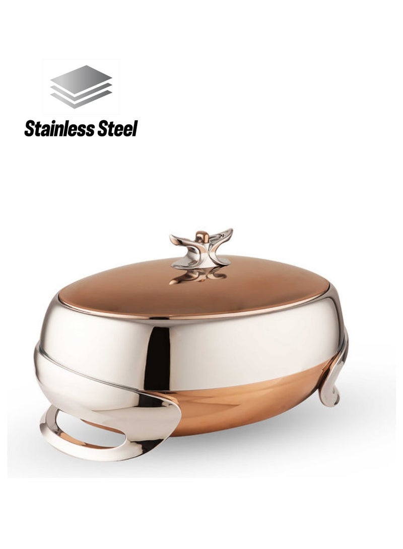 Golden Fire - Taiwanese Food Container Stainless Steel Brown/Silver - Image 1