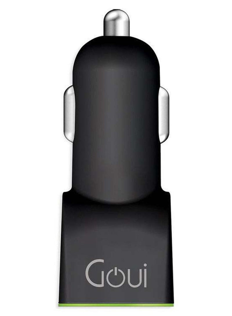 جوي شاحن سيارة دو بي دي 2USB 36W – شحن سريع بتقنية PD و Qualcomm Quick Charge لهواتف آيفون، أندرويد، أجهزة لوحية، وكمبيوترات محمولة أسود/أخضر - Image 1