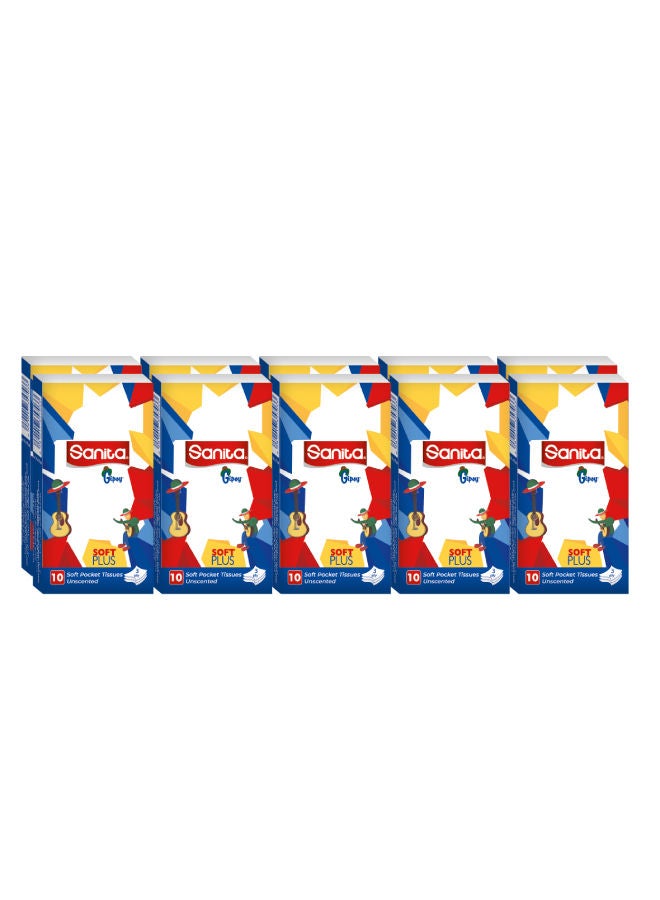 Sanita Pocket tissue Gipsy - 10 Packets  - Image 1