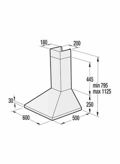 Gorenje Wall Mounted Chimney Cooker Hood WHC623E16X-SA Silver  - Image 3