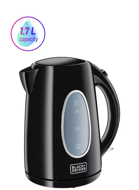 Concealed Coil Electric Kettle, 2 Years Warranty 1.7 L 2200 W JC69-B5 Black