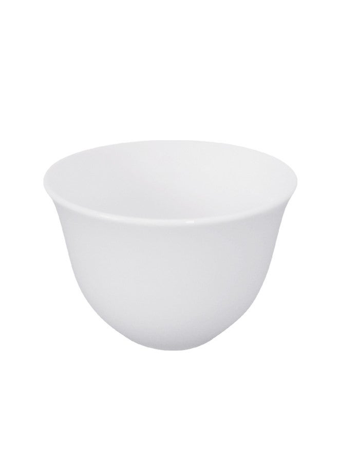 Dove 12-Piece Porcelain Saudi Coffee Cup White 90ml - Image 3