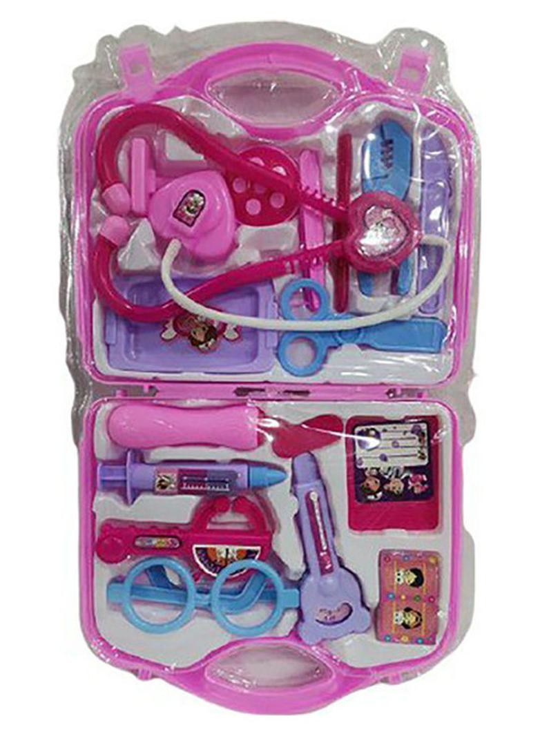 مجموعة لعب طبيب العائلة مزودة بطبيب صغير وممرضة صغيرة