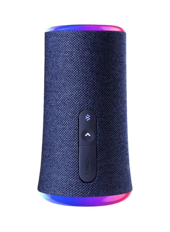 Soundcore - Flare 2 Bluetooth Speaker, with IPX7 Waterproof Protection and 360° Sound, 20W Wireless Speaker with PartyCast, EQ Adjustment, and 12-Hour Playtime Blue - Image 1