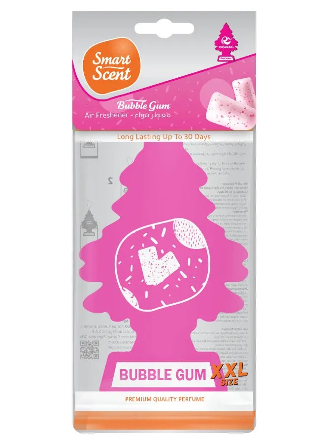 ROSERAIE Car Freshener Smart Scent Bubble Gum XXL Paper  - Image 1