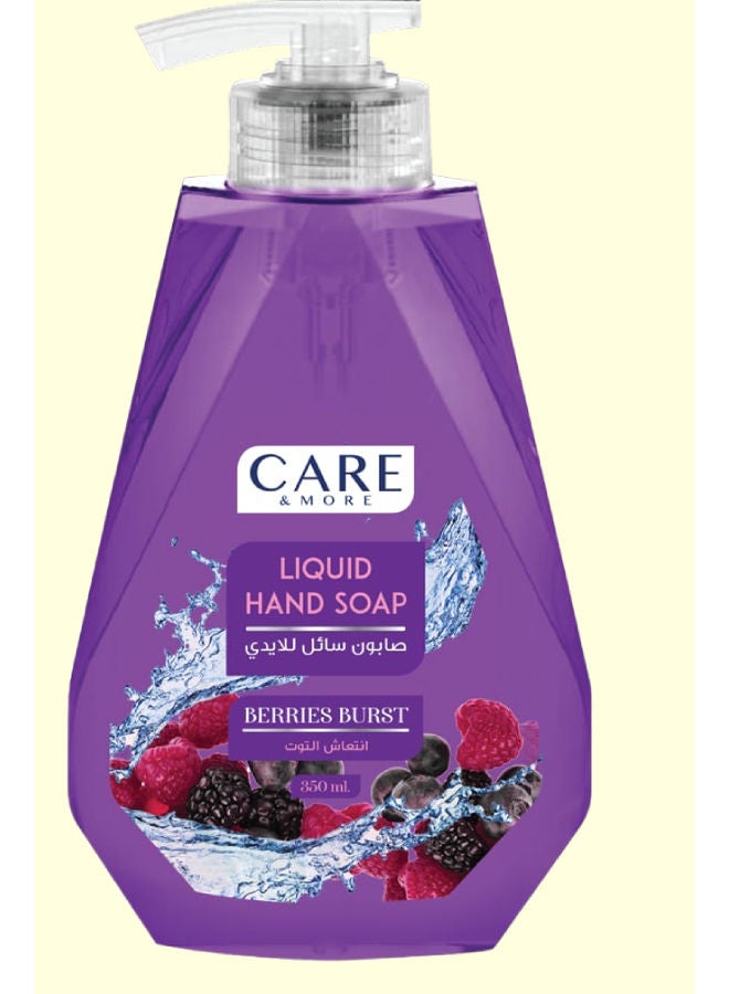 Care & More Liquid Hand Soap Berries Burst 350ml 