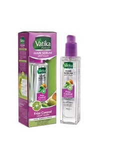 Dabur Vatika Naturals Frizz Control Hair Serum 47 ml | Olive, Almond & Henna | With Anti-Frizz Formula | For Dry & Damaged Hair Clear 47.0ml  - Image 2