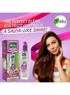 Dabur Vatika Naturals Frizz Control Hair Serum 47 ml | Olive, Almond & Henna | With Anti-Frizz Formula | For Dry & Damaged Hair Clear 47.0ml  - Image 3