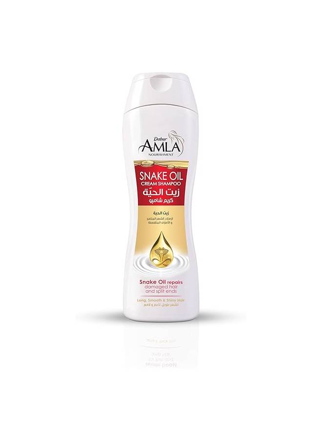 Amla Snake Oil Nourishment Crème Shampoo 360ml | Revitalizes & Helps Repair Split Ends, For Damaged & Frizzy Hair Clear 360ml