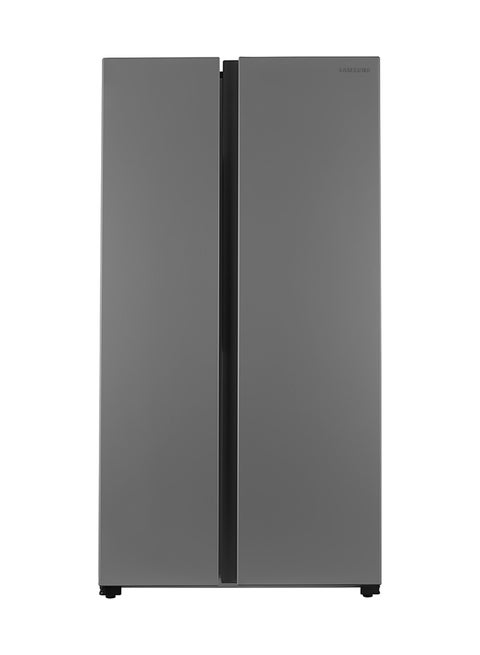 Side By Side Refrigerator 14.8Cu.ft, Freezer 8.1Cu.ft, DIT Compressor 647 L RS62R5001M9C Silver Metallic