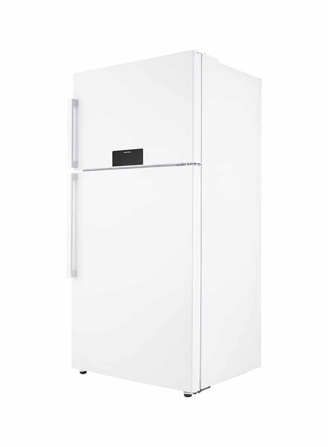 DAEWOO - Double Door Refrigerator 14.1Cu.ft, Freezer 5.7Cu.ft, 400 L, Inverter Compressor FN-G717NTID White - Image 1