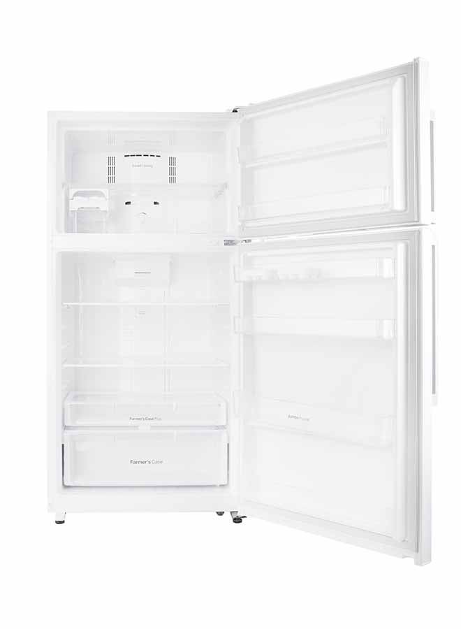 DAEWOO - Double Door Refrigerator 14.1Cu.ft, Freezer 5.7Cu.ft, 400 L, Inverter Compressor FN-G717NTID White - Image 1