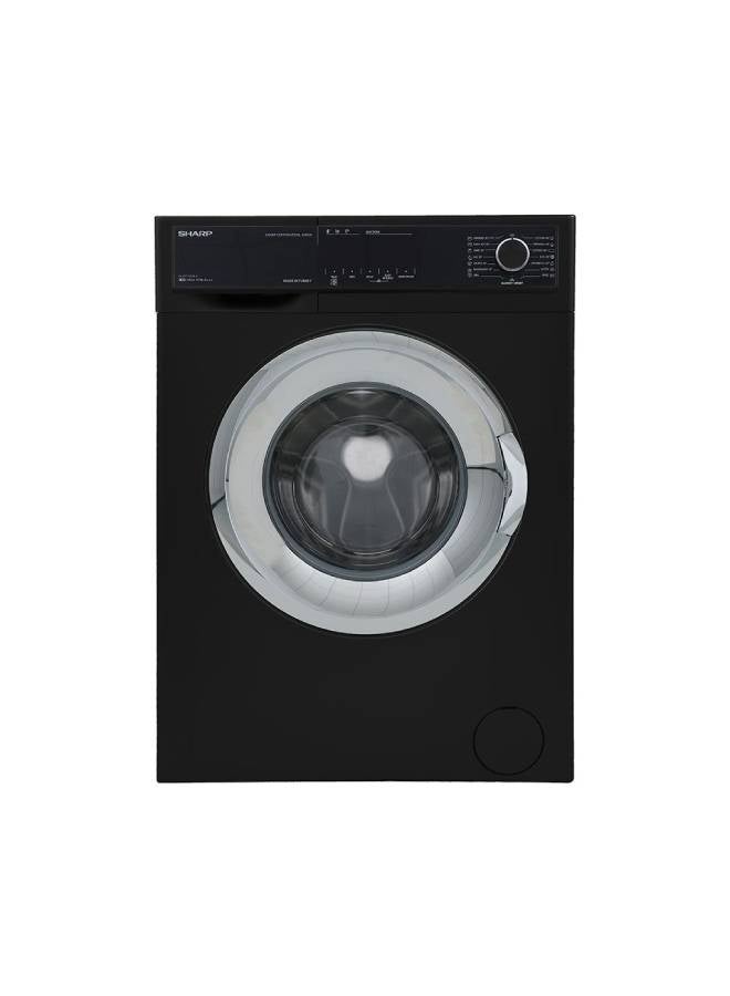 SHARP Washing Machine Fully Automatic 7 Kg, 1440 W ES-FP710CXE-B Black - Image 1