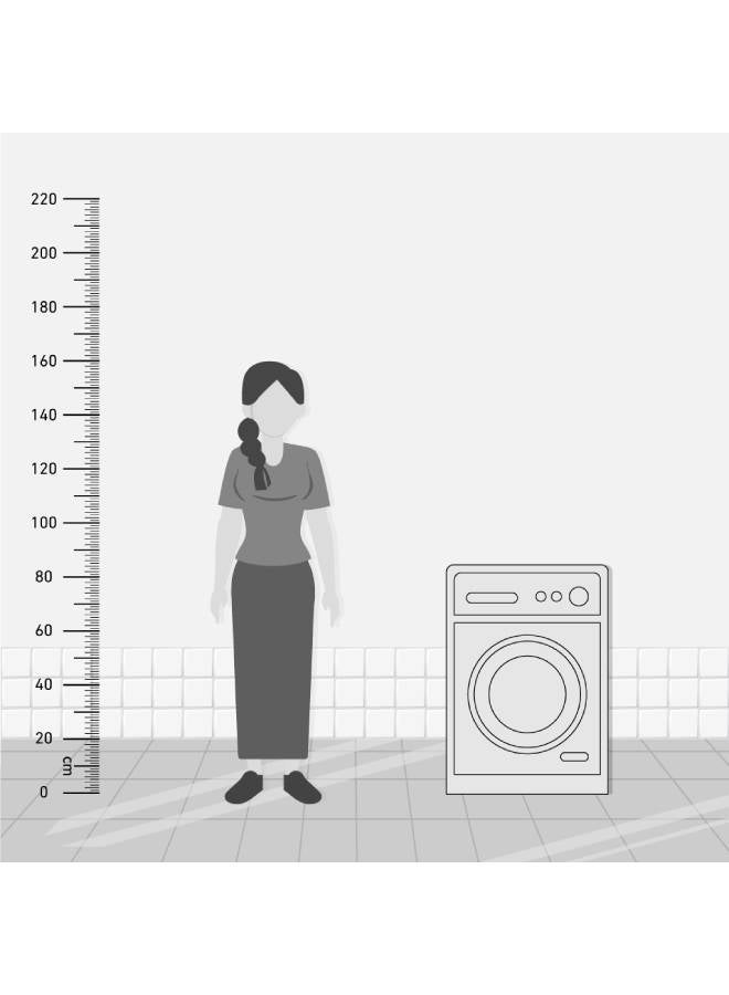 SHARP Washing Machine Fully Automatic 7 Kg, 1440 W ES-FP710CXE-B Black - Image 2