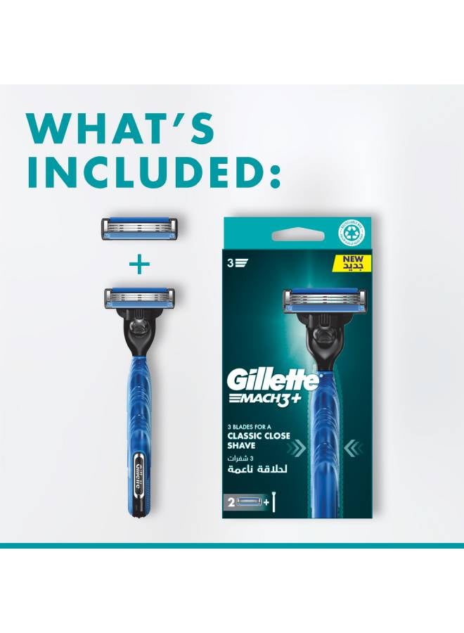 Gillette - 560 Mach 3 Base Razor 2Up Silver - Image 1