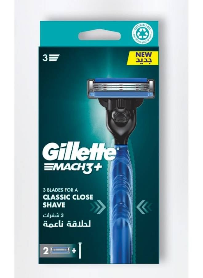 Gillette - 560 Mach 3 Base Razor 2Up Silver - Image 1