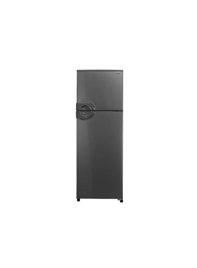 Toshiba Refrigerator No Frost 350 Liter, 2 Doors With Circular Handle GR-EF37-J-SL Silver - Image 1