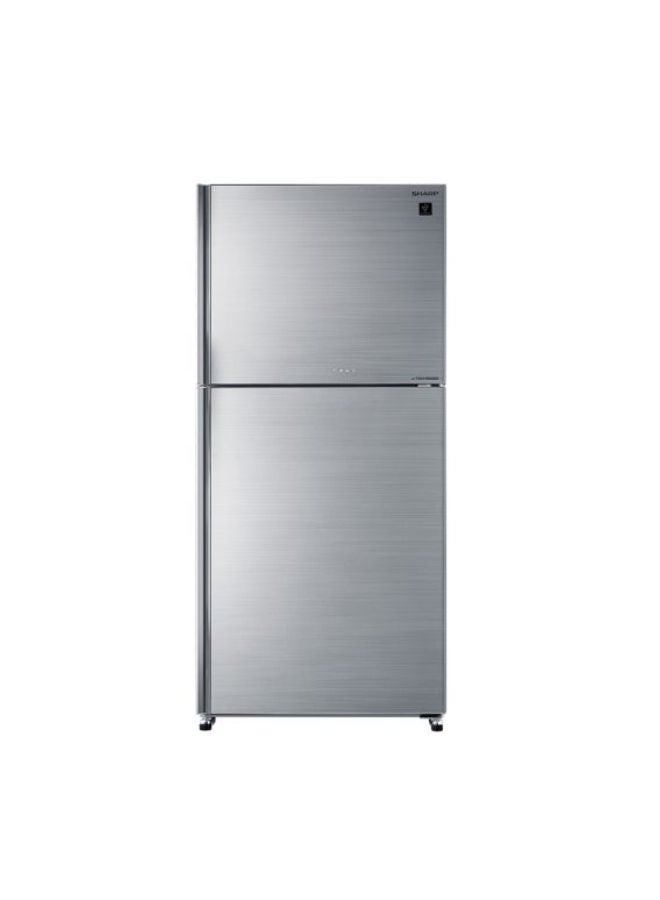 شارب - ثلاجة رقميَّة بتقنية العاكس وخاصية منع تكون الثلج ببابين 2628 W SJ-GV69G-SL فضي - Image 1