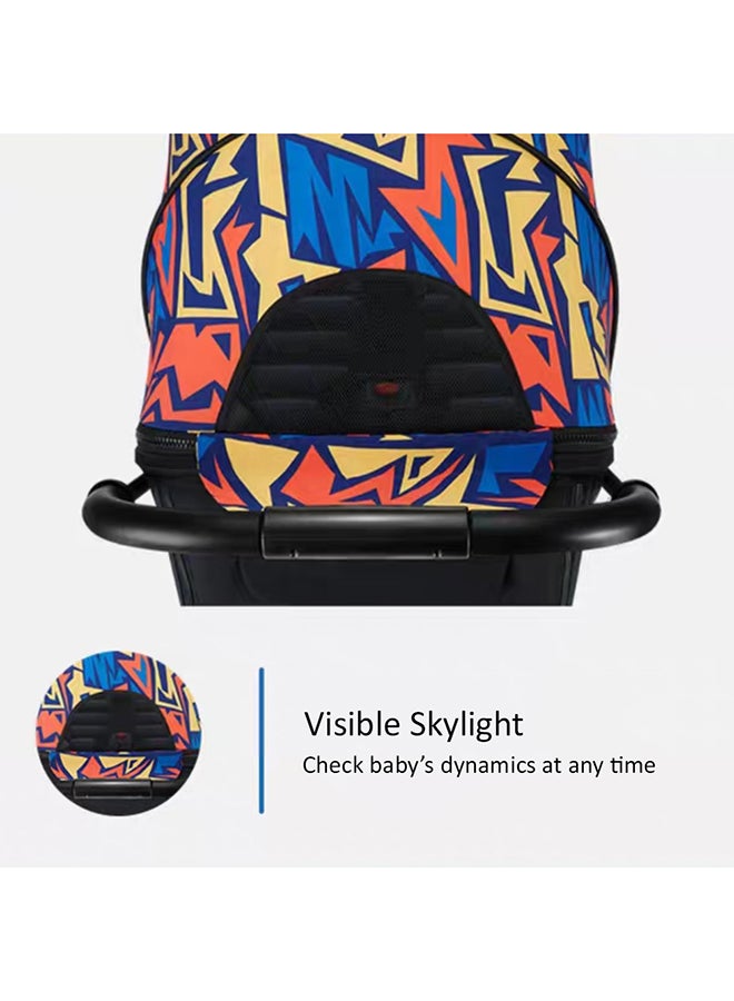 Travel Lite Shock Proof Baby Stroller With Extra Wide Seat - Picasso Multicolour
