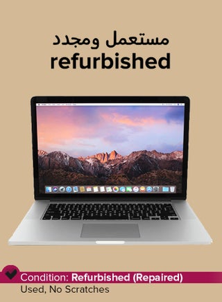 Refurbished - MacBook Pro A1398 (2015) Laptop With 15.4-Inch Full HD Display, Core i7 Processor/Quad Core/16GB RAM/256GB SSD/macOS English/Arabic Silver - pnsku/N43918672A/45/_/1750257498/0e8f1bc0-8475-442e-ad07-1455de6903fd